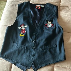Vintage Mickey & Minnie Mouse Embroidered Vest